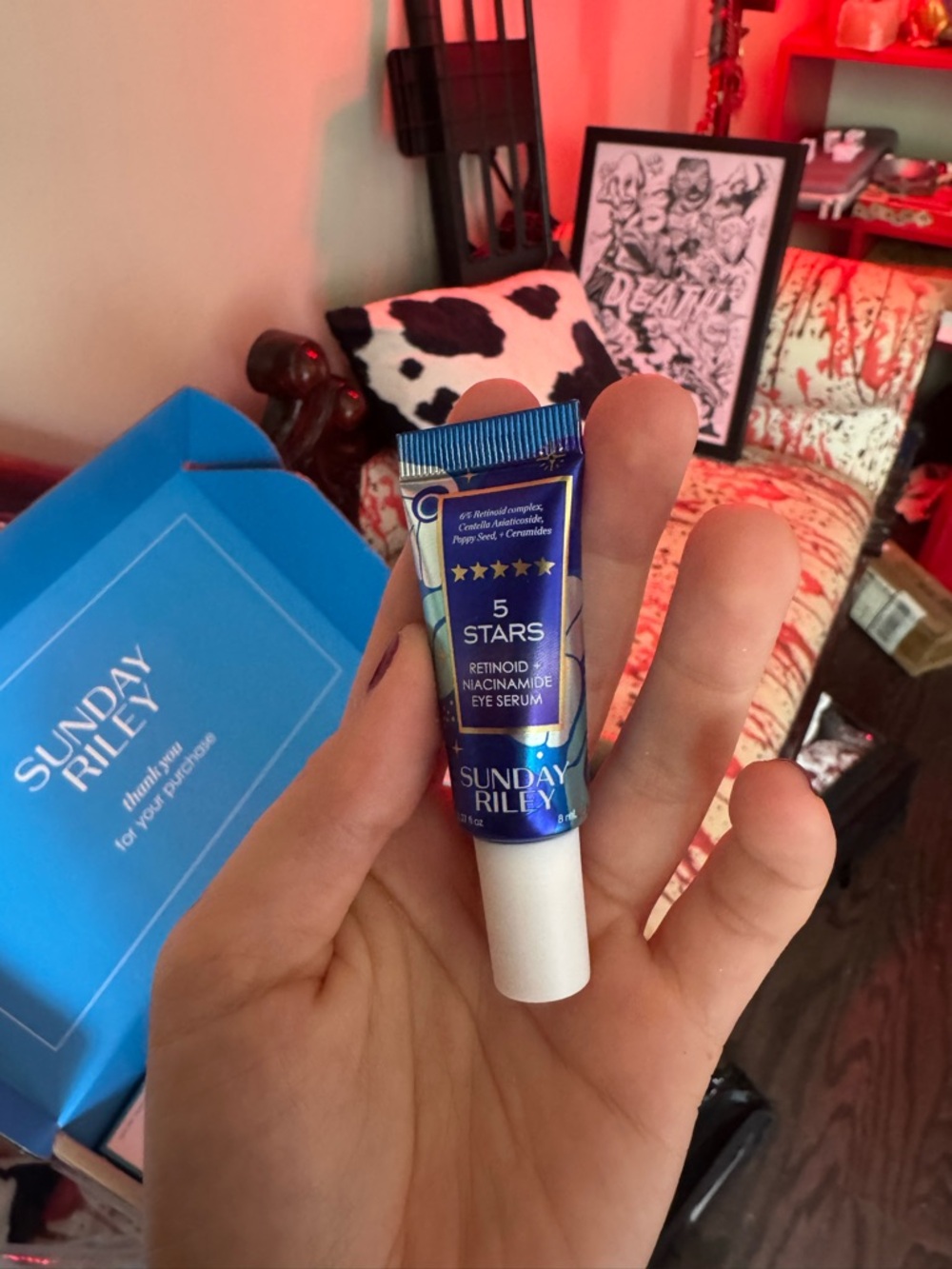 Sunday Riley 5 Stars Retinoid Niacinamide Eye Serum - Blue Tube